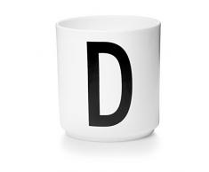 Design Letters - Becher - Buchstabentasse - Buchstabe: D - Porzellan - Arne Jacobsen