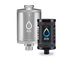 Alb Filter® Active Trinkwasser-Filter reduziert Schadstoffe, Schwermetalle, Mikro-Plastik. Made in Germany Silber