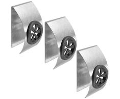 mumbi Handtuchklemme Handtuchhalter selbstklebend Handtuchhaken ohne Bohren Klebehaken Edelstahl 3 Stück