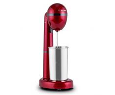 Klarstein van Damme - Drink-Mixer, Getränkemixer, Mini-Standmixer, Milkshake Maker, 100 Watt, 22.000 Umdrehungen pro Minute, 450 ml Fassungsvermögen, Edelstahl-Mixbecher, Becherhalterung, rot