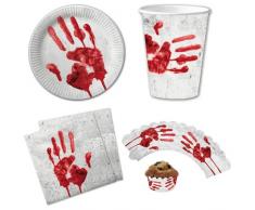 10 Teller * Halloween * in Ø23cm von DH-Konzept // Pappteller Party Geburtstag Horror Zombie Gruseln Schream Blut Halloween Scream Schock