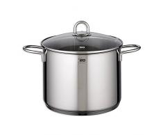 ELO 90934 Achat Gemüsetopf mit Deckel, Edelstahl, silber, 24 x 18 cm