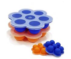 WJSW Verwendung als Gefrierfach & Eierkocher BPA-Formen aus freiem Silikon-Ei beißen kompatibel mit Instant-Topfzubehör für Schnellkochtopf und wiederverwendbaren Aufbewahrungsbeh