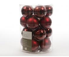 Decoris Christbaumkugeln, glänzend, matt, Rot