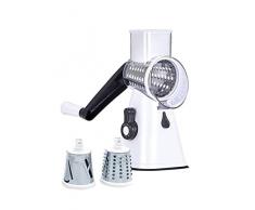 Cucinova 3in1 Trommelreibe Gemüsehobel Salatschneider Reibe Gemüseschneider Obstschneider Küche Hobel