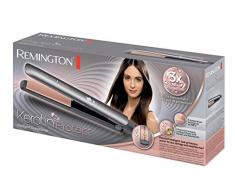Remington Haarglätter Keratin Protect S8598, innovativer Hitzeschutzsensor, grau/rose gold