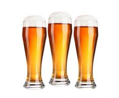 KUQIQI Bierkrüge, Bierkrüge, Bierglaswaren, Bierkrug, Glasbierkrug, Saftbecher, Glas, Glas, Kreativer Bierkrug, Weizenbierkrug, 415 ml (Color : Transparent, Size : 415ml)