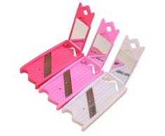 Gurkenschneider, Outgeek Beauty Obstschneider Multifunktionale DIY Gesichtsmaske Beauty Gurkenschneider mit Spiegel (Zufällige Farbe)