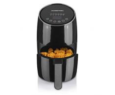 GOURMETmaxx Heißluft-Fritteuse Digital 2l | Kompakt, effizient und fettarm, Digitales Display für leichte Bedienbarkeit | 6 voreingestellte Programme und Temperaturregler bis zu 200 °C [schwarz]