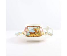 DR NF Kreative Kaffeetasse Set Royal Gold Vintage Tee Tassen Hohe Handgemalte Nachmittag Tee Hause Drink C1010