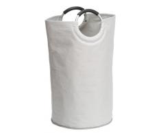 Wenko 3440001100 Wäschesammler Jumbo Stone - Multifunktionstasche , Fassungsvermögen 69 L, Kunststoff - Polyester, 55 x 64 x 38 cm, Hellgrau