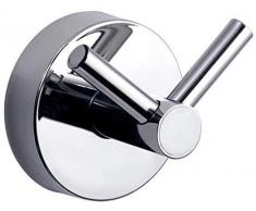 Kapitan Handtuch Doppelhaken Geschirrtuch Haken Halter Halterung Handtuch Handtuchhaken Handtuchhalterung Kleiderhaken Edelstahl Poliert, 3M VHB Klebeband Ohne Bohren Wandmontage, Made in der EU