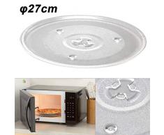 BALLSHOP Mikrowellenteller 27cm Drehteller Mikrowelle Teller Universalteller Glasteller
