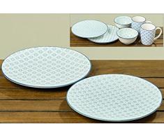 2 x Teller Tea Kuchenteller Dessertteller Servierteller Platte Salatteller Speiseteller Käseteller