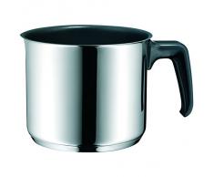 WMF Milchtopf, ohne Deckel, Ø 14 cm, Cromargan Edelstahl poliert, Schüttrand, Kunststoffgriff, induktionsgeeignet, spülmaschinengeeignet, 1,7 l