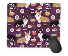 Corgis Sushi und Nudel Stoff Cute Food Design Nudeltopf Sushi Corgis Tri Coloured Corgi Stoff The Mouse Pad