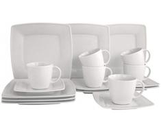 CreaTable 12207, Serie Victoria weiß, Geschirrset Kaffeeservice 18 teilig