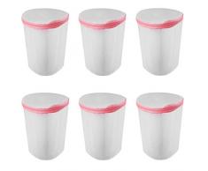 6 Stück BH Wäschenetz mit Reißverschluss Wäschesack für BH-Wäsche Netz Waschbeutel für empfindliche Wäsche und Feinwäsche Dessous Strümpfe Wäschebeutel