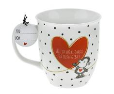 Sheepworld 46218 Tasse mit Motivdruck:Wie schön, dass es dich gibt!, mit Geschenktag