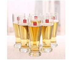 Bierkrüge, Bierkrüge, Bierglas, Bierkrug, Waist Gläser, 450ml Weizenbierkrüge, Set Cups, Saft Cups, Haushalt Gläser, Anzüge (6 Pack) Xuan - Worth Having