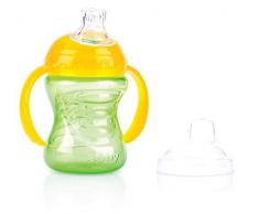 Nûby - Auslaufsichere No-Spill Trinklerntasse - Grün - 240ml - 6 Monate