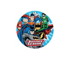 Generique - Justice League Kuchenplatte Zufallsmotiv 20 cm