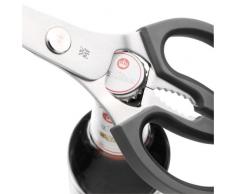 WMF Küchenschere 23 cm, Schere Küche, Cromargan Edelstahl Kunststoff, schwarz
