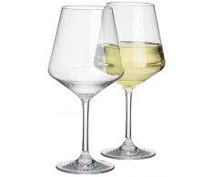 Flamefield SP1748 Savoy Standard Weinkelch, transparent, 2 Stück