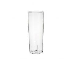 50 Gläser für Longdrinks, PS 0,3 l Ø 5,85 cm · 15,2 cm glasklar Plastik Longdrinkglas Bierglas Kölschglas