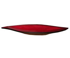 ovale Schale Mango Mangoholz natur-schwarz ca. 44x15x4 cm, Holz, Mangoholz oval, Rückseite schwarz lackiert, Wohnaccessoire Aufbewahrung von Schmuck, Deko, Süßigkeiten, Schlagworte: Obstschale, Knabberschale, Deko, Dekoschale, Holzschale, Schmuckschale