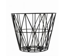 Ferm Living Wire Drahtkorb Large, schwarz Ø 60cm H 45cm