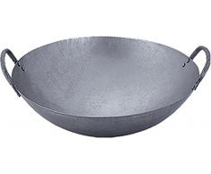 JADE TEMPLE 17287 Wok, Eisenpfanne,grau 17 x 50 x 50 cm