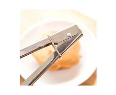 Daqin Praktische Grill Clip Essen Braten Zange Brot Clip BBQ Tool Grill Pinsel Mesh Metall Net BBQ-Tool