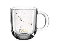LEONARDO Tasse Astro Krebs, Sternzeichen, Tierkreiszeichen, Glas, Bunt, 300 ml, 046533-1 Stück