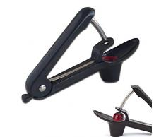 yyuezhi Kirschentkerner Kernentferner Kirche Kernentferner Kirschentkerner Oder Kirschkern Oder Samenentferner für Schnelles Entkernen, Küchen Gizmo mit Scoop Design für die Einhandbedienung, Schwarz