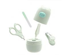 Baby Nail Clippers Set, Portable Care Set Neugeborenes Anti-Clipper-Fleischscheren für Kinder (Grün, Pink),Green