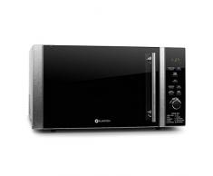 TESTURTEIL: SEHR GUT Klarstein Luminance Prime Mikrowelle - Kombinationsgerät, 28 Liter Garraum, Mikrowellenofen mit Grillfunktion, 900 W Mikrowellenleistung, 1000 W Grillleistung, schwarz