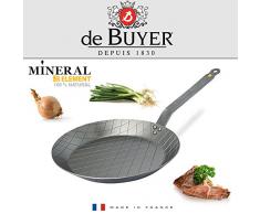 DeBuyer 5616.24 Steakpfanne, Edelstahl, silber, 24 cm