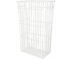 Blanc HYGIENIC - Papierkorb Fix - 60 Liter - Gitterkorb - Abfalleimer - Zum Hängen oder Stellen