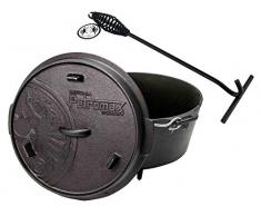 Petromax ft6 Feuertopf mit Füße Dutch Oven Set inkl. Deckelheber Schmortopf