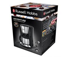 Russell Hobbs Kaffeemaschine Adventure Edelstahl, Thermokanne bis zu 8 Tassen, 1,0l, Abschaltautomatik, Tropf-Stopp, 1100W, Filterkaffeemaschine 24020-56