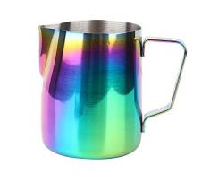 Ichiias Kaffeekanne Edelstahl Milchschaumtopf Espresso Latte Art Pitcher Cup(350ML)