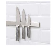 SolFar Edelstahl Messerleiste, extrem starker Magnet, 40 cm lang, einfache Wandmontage, Messerhalter