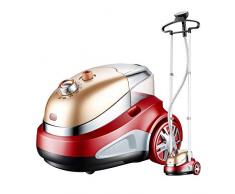 YAMMY Upright Garment Steamer, Vertikal 10 Dateien Dampfbügelautomat Bügelmaschine Bügeleisen Bügelmaschine 2000W, Rot-29 * 35 * 24cm, Red