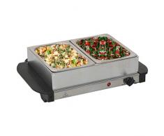 GJEFEGS vidaXL Buffetwärmer Edelstahl 200 W 2 x 1,5 L