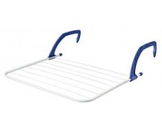 KADAX Balkonwäschetrockner, Heizkörpertrockner, Wand-Wäscheständer aus Stahl, Wäschetrockner 69x49cm, Wäscheständer, kompakter Hängetrockner, Trockenlänge 5m