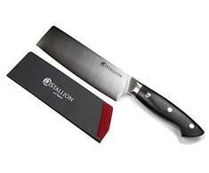 Stallion Professional Messer Nakirimesser 16,5 cm - Klinge aus deutschem 1.4116 Messerstahl und Griff aus G10 GFK