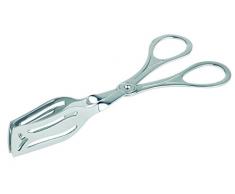 APS 75804 Geschlitzte Gebäck Zange mit ergonomischem Griff, hochglanzpolierter Edelstahl, 19,5 x 7,5 cm