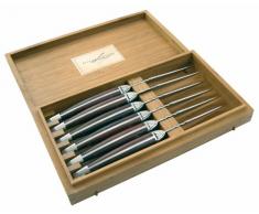 LAGUIOLE DOMAINE 6 Steakmesser NEU+OVP in Bambus-Schatulle