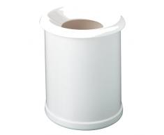 Westmark Abfallbehälter, Kunststoff, Weiß, 12,4 x 12,4 x 14,2 cm